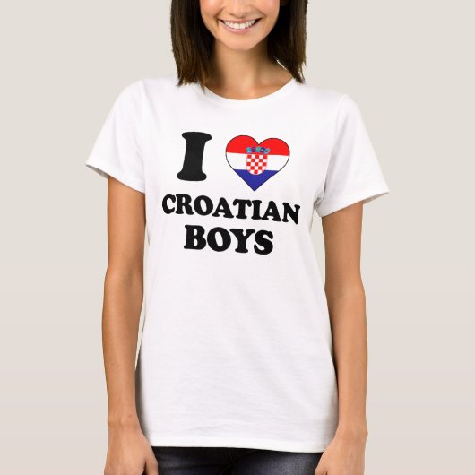 I love Croatian Boys Tシャツ (正面)