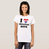I love Croatian Boys Tシャツ (正面フル)