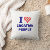 I Love Croatian People クッション (ブランケット)