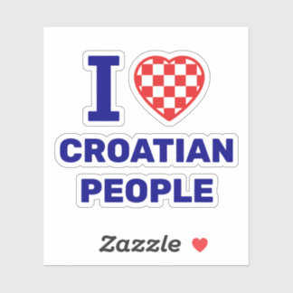 I Love Croatian People シール