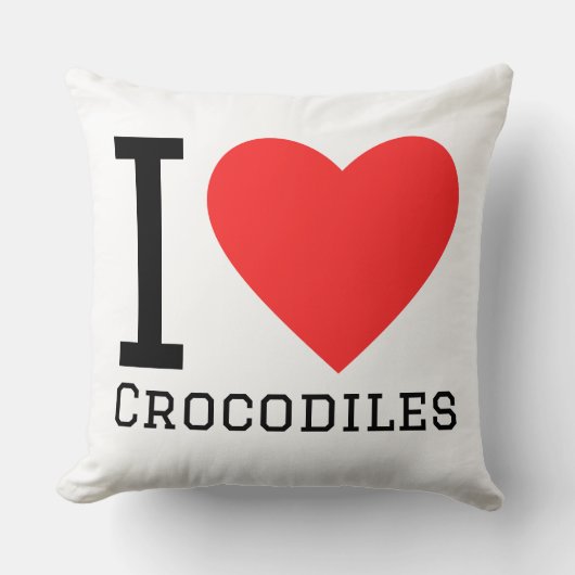 I love crocodiles クッション (正面)