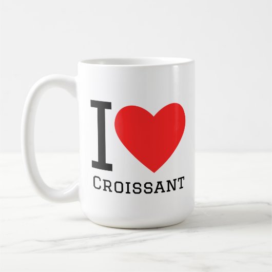 I love croissants  コーヒーマグカップ (左)
