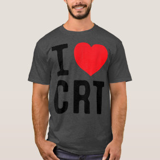I Love CRT IハートCRT Tシャツ