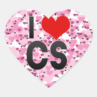 I Love CS ハートシール