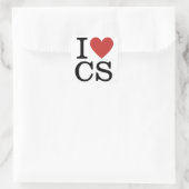 I ❤️ Love CS - Customer Service Dept. – ステッカー (バッグ)