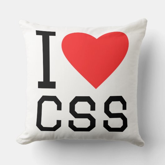 I love css クッション (正面)