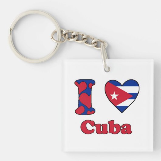 I love Cuba キーホルダー (正面)