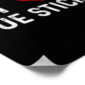 I Love Cue Stick -ハート – ビリ動揺してヤードP ポスター (角)