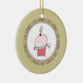 I Love Cupcakesセラミッククリスマスオーナメント セラミックオーナメント (右)