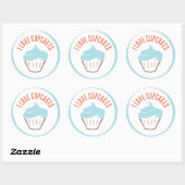I Love Cupcakes Sticker ラウンドシール (シート)