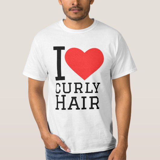 I love curly hair tシャツ (正面)