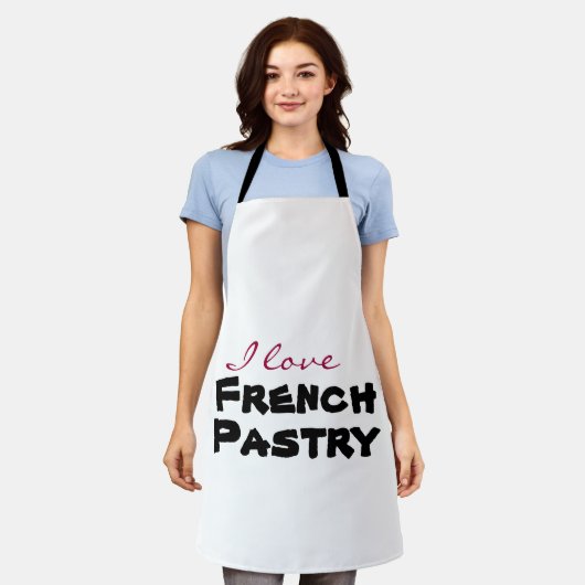 I love [customize] エプロン (着用した状態)