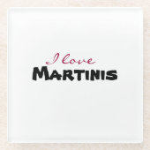 I love [customize] ガラスコースター (正面)