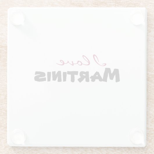 I love [customize] ガラスコースター (裏面)