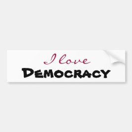 I love [customize] バンパーステッカー