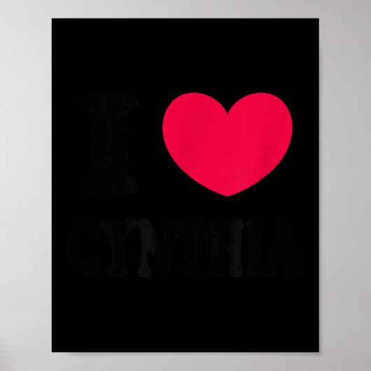 I Love Cynthia  ポスター (正面)