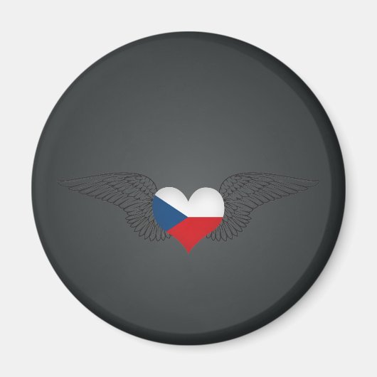 I Love Czech Republic – ウィング マグネット (正面)