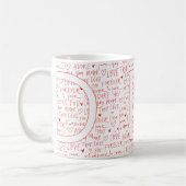 I Love D You — Personalized Initial “D” Romantic D コーヒーマグカップ (左)
