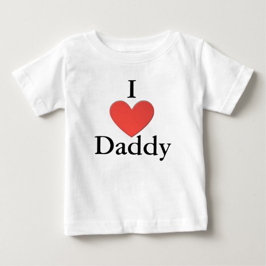 I Love Daddy One Piece ベビーTシャツ (正面)