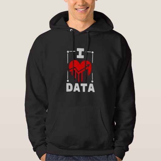 I Love Data Builder パーカ (正面)