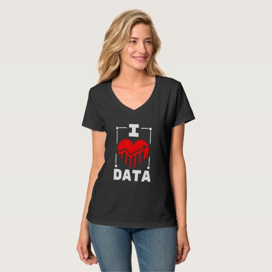I Love Data Builder Tシャツ (正面フル)