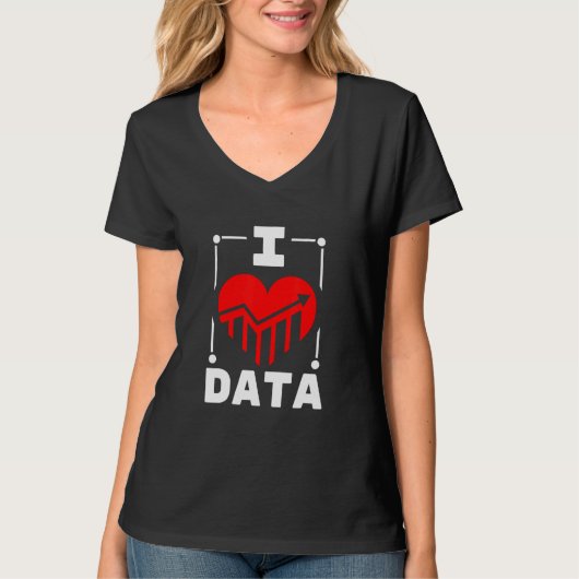 I Love Data Builder Tシャツ (正面)