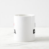 I Love Data Mug | Geek Coffee Cup コーヒーマグカップ (中央)