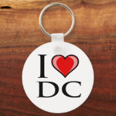 I Love DC - District of Columbia キーホルダー (正面)