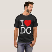 I Love Dc Washington 動揺して I He Dc Tシャツ (正面フル)