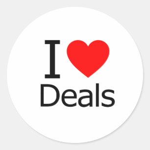I Love Deals ラウンドシール