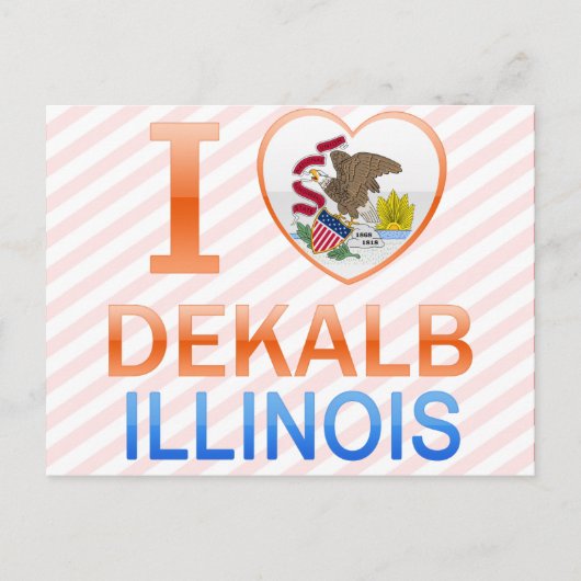 I Love Dekalb, IL ポストカード (正面)