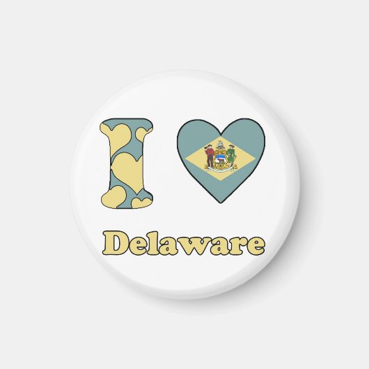 I love Delaware マグネット (正面)