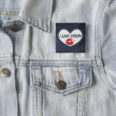 I Love Denim 5.1 cm （2インチ）スクエアバッジ 缶バッジ (インサイチュ)