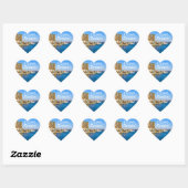 I Love Destin Florida Heart Shaped Stickers ハートシール (シート)