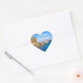 I Love Destin Florida Heart Shaped Stickers ハートシール (封筒)