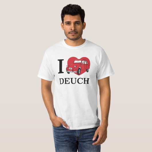 I love Deuch Tシャツ (正面フル)