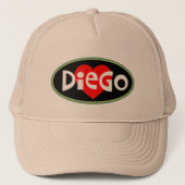 I Love DIEGO Trucker Hat キャップ (正面)