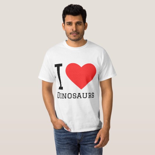I love dinosaurs tシャツ (正面フル)