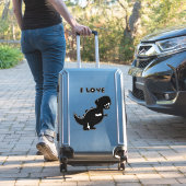 I Love Dinosaurs tyrannosaurus rex Silhouette Art  シール (スーツケースインサイチュ)