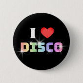 I Love Disco 缶バッジ (正面)