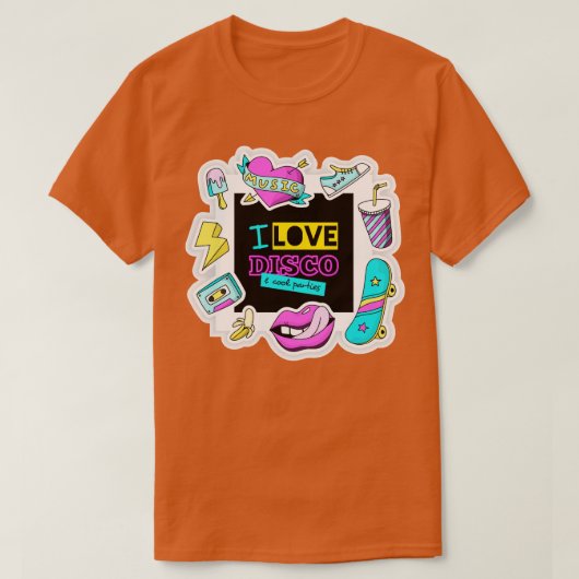 I Love Disco Tシャツ (デザイン正面)