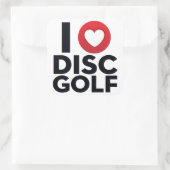 I Love Disk Golf Sticker Pack スクエアシール (バッグ)