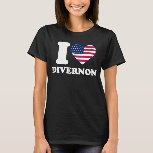 I love Divernon IハートDivernon Tシャツ (正面)