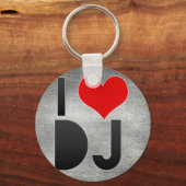 I Love DJ キーホルダー (正面)