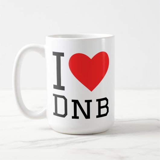 I love dnb コーヒーマグカップ (左)
