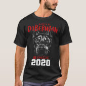 I love doberman since 2020 tシャツ (正面)