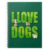 I love dogs ノートブック (正面)