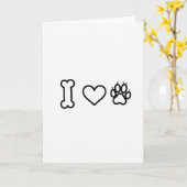 I Love Dogs Card カード (黄色い花)
