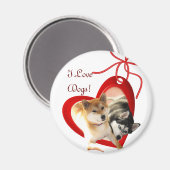 I Love Dogs Magnet マグネット (正面/裏面)