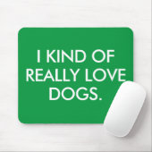 I Love Dogs Mouse pad マウスパッド (マウス)